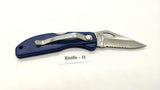 Stonebridge Single Combination Blade Folding Pocket Knife *Various Colors/Logos*