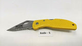 Stonebridge Single Combination Blade Folding Pocket Knife *Various Colors/Logos*
