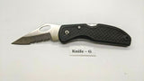 Maxam Mfg. China Nat'l Headquarters USA Folding Pocket Knife Combo Lockback Blk