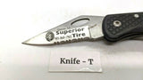 Stonebridge Single Combination Blade Folding Pocket Knife *Various Colors/Logos*