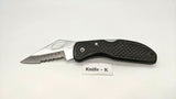 Maxam Mfg. China Nat'l Headquarters USA Folding Pocket Knife Combo Lockback Blk
