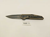 Kershaw 1160 Fraxion Anso Design Folding Pocket Knife Plain Edge Liner Lock G10
