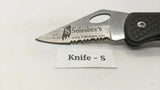 Stonebridge Single Combination Blade Folding Pocket Knife *Various Colors/Logos*