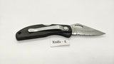 Maxam Mfg. China Nat'l Headquarters USA Folding Pocket Knife Combo Lockback Blk