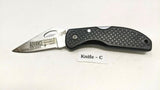 Stonebridge Single Combination Blade Folding Pocket Knife *Various Colors/Logos*