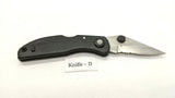 Sheffield Single Blade Folding Pocket Knife Lockback Combo Edge Nylon *Various*