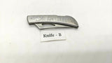 Frost Cutlery Folding Pocket Knife Surgical Steel Plain Wharncliffe Lockback SS