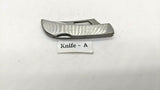 Frost Cutlery Folding Pocket Knife Surgical Steel Plain Wharncliffe Lockback SS