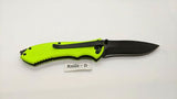 Ruko RUK0061 Oxide Finish Folding Pocket Knife Rubberized Aluminum Camo Handle