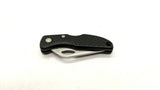 Maxam Small Black Falcon Folding Pocket Knife Lockback Combo Edge Plastic Handle