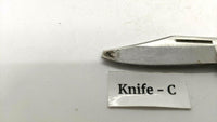 Sharp #800 Japan Folding Pocket Knife Single Plain Edge Lockback Stag/Antler