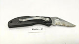 Stonebridge Single Combination Blade Folding Pocket Knife *Various Colors/Logos*