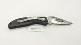 Stonebridge Single Combination Blade Folding Pocket Knife *Various Colors/Logos*