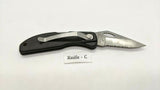 Maxam Mfg. China Nat'l Headquarters USA Folding Pocket Knife Combo Lockback Blk