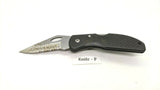 Stonebridge Single Combination Blade Folding Pocket Knife *Various Colors/Logos*