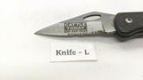 Maxam Mfg. China Nat'l Headquarters USA Folding Pocket Knife Combo Lockback Blk