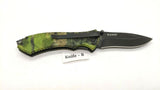 Ruko RUK0061 Oxide Finish Folding Pocket Knife Rubberized Aluminum Camo Handle