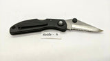 Sheffield Single Blade Folding Pocket Knife Lockback Combo Edge Nylon *Various*