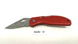 Stonebridge Single Combination Blade Folding Pocket Knife *Various Colors/Logos*