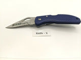 Stonebridge Single Combination Blade Folding Pocket Knife *Various Colors/Logos*