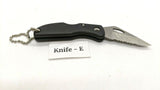 Maxam Small Black Falcon Folding Pocket Knife Lockback Combo Edge Plastic Handle