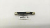 Buck 375 Folding Pocket Knife Brown Wood w/Stainless Steel Bolsters **Damage**
