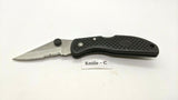 Sheffield Single Blade Folding Pocket Knife Lockback Combo Edge Nylon *Various*