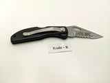 Maxam Mfg. China Nat'l Headquarters USA Folding Pocket Knife Combo Lockback Blk