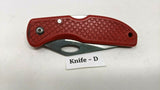 Stonebridge Single Combination Blade Folding Pocket Knife *Various Colors/Logos*
