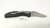 Maxam Mfg. China Nat'l Headquarters USA Folding Pocket Knife Combo Lockback Blk