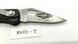 Stonebridge Single Combination Blade Folding Pocket Knife *Various Colors/Logos*