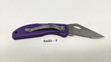 Stonebridge Single Combination Blade Folding Pocket Knife *Various Colors/Logos*