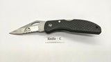 Maxam Mfg. China Nat'l Headquarters USA Folding Pocket Knife Combo Lockback Blk