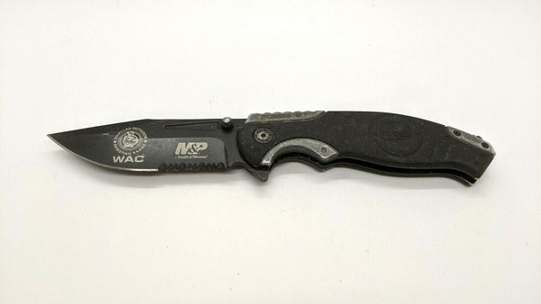 Smith & Wesson M&P SWMP13GS Combo Edge Folding Pocket Knife Liner Lock Black
