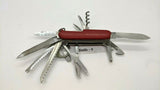 Vtg Victorinox Champion Officier Suisse SAK Folding Pocket Knife Mag Glass 91mm