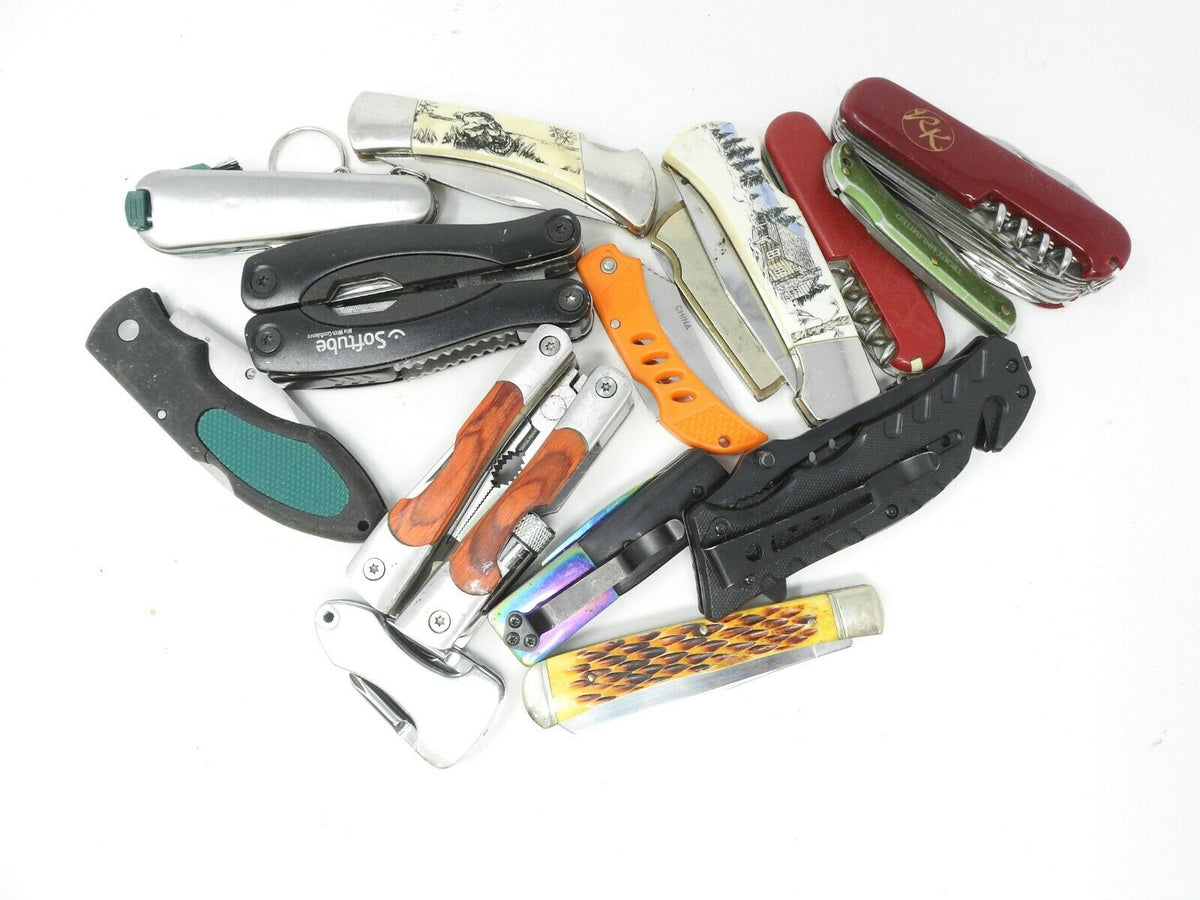 Wholesale Grab Bag Lot Pocket Knives & Multi-Tools Various Brands Trea –