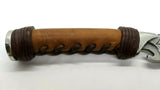 Wildsteer Fixed Blade Knife 4.5" Stainless Steel Z50Cd13 Tanto Full Tang Leather