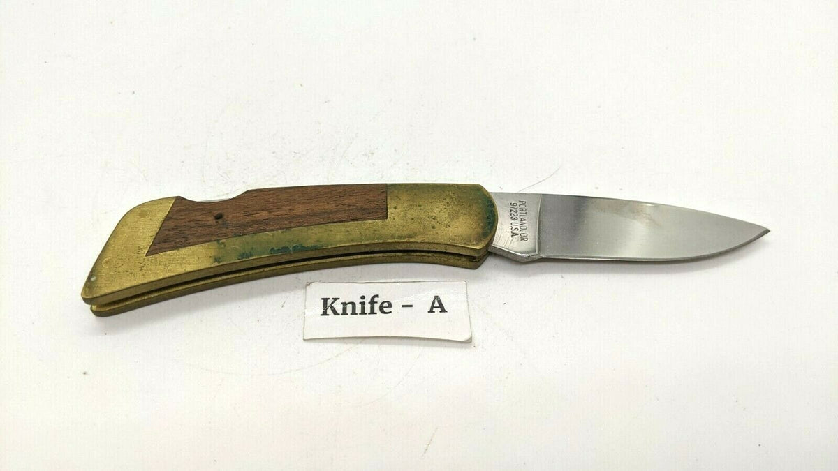 GERBER PORTLAND，ORE U.S.A　97223　ガーバーナイフ Gerber 97223 Lock Back Folding Knife, PORTLAND OR Good | Carson