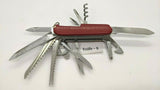 Vtg Victorinox Champion Officier Suisse SAK Folding Pocket Knife Mag Glass 91mm