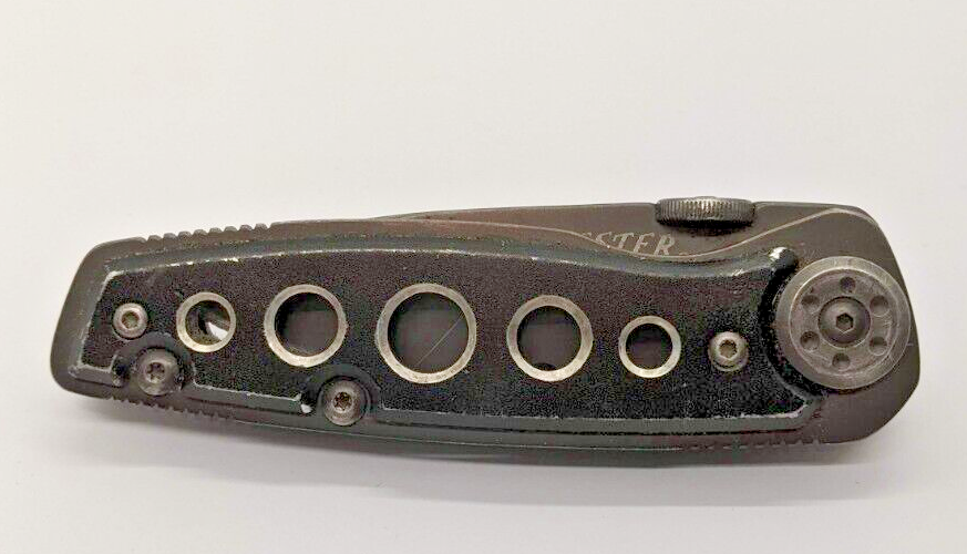 WINCHESTER BLACK COMBINATION Blade Linerlock Pocket Knife - Fishing Design  $3.99 - PicClick