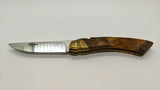 Vtg Le Petit Correze 8cm Stainless Steel Blade Folding Pocket Knife Walnut Wood