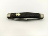 Vtg RARE John Primble Belknap Hdw & Mfg Co #4987 Folding Pocket Knife Moose Bone