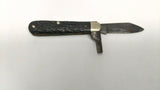 Vintage Kabar 2 Blade Jack Folding Pocket Knife 4 Pin Blk Delrin *Broken Blade*