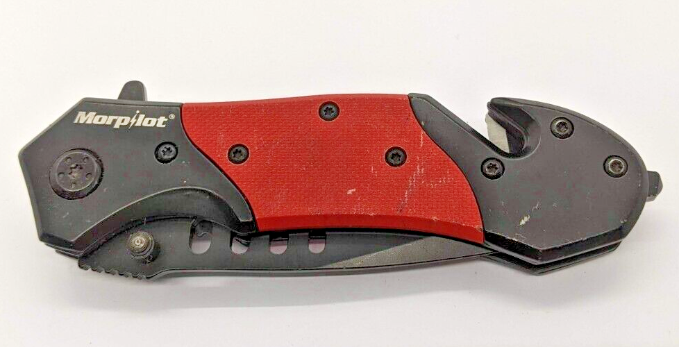 Morpilot No. 2061082 Tactical Combination Drop Point Folding Pocket Kn