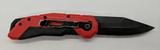 Craftsman Axis Lock Combination Drop Point Blade Red Handle Folding Pocket Knife