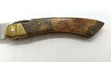 Vtg Le Petit Correze 8cm Stainless Steel Blade Folding Pocket Knife Walnut Wood