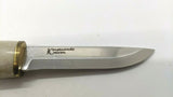 Lapland Karesuando Fixed Blade Hunting Knife Stainless Steel Damasteel w/Sheath