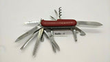 Vtg Victorinox Champion Officier Suisse SAK Folding Pocket Knife Mag Glass 91mm