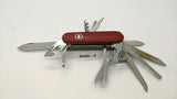 Vtg Victorinox Champion Officier Suisse SAK Folding Pocket Knife Mag Glass 91mm