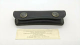 Vtg Laguiole Rossignol #7272 Folding Pocket Knife Wood Scales Blk Leather Pouch